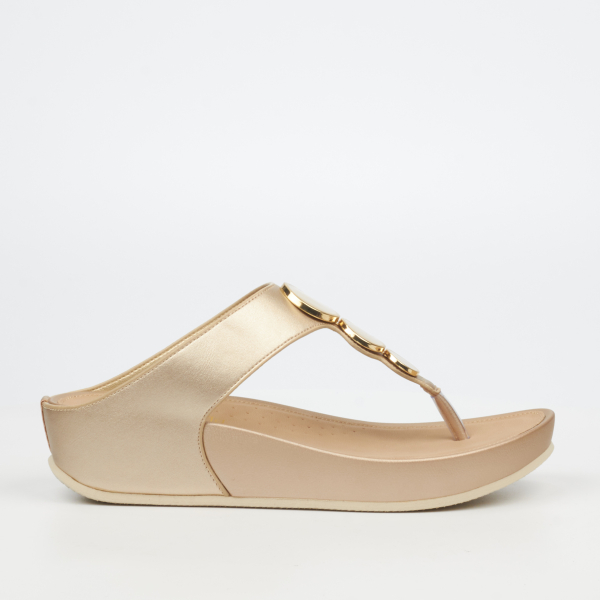 Delia 13 Faux Leather Shoes - Champagne