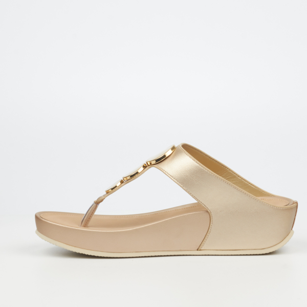 Delia 13 Faux Leather Shoes - Champagne - Image 5