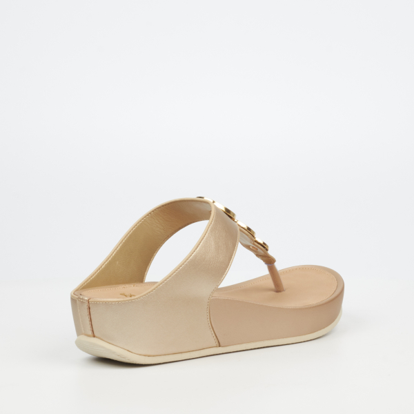 Delia 13 Faux Leather Shoes - Champagne - Image 3