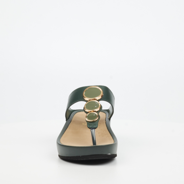 Delia 13 Faux Leather Shoes - Green - Image 8