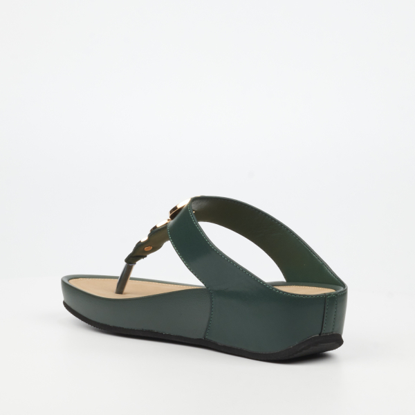 Delia 13 Faux Leather Shoes - Green - Image 5