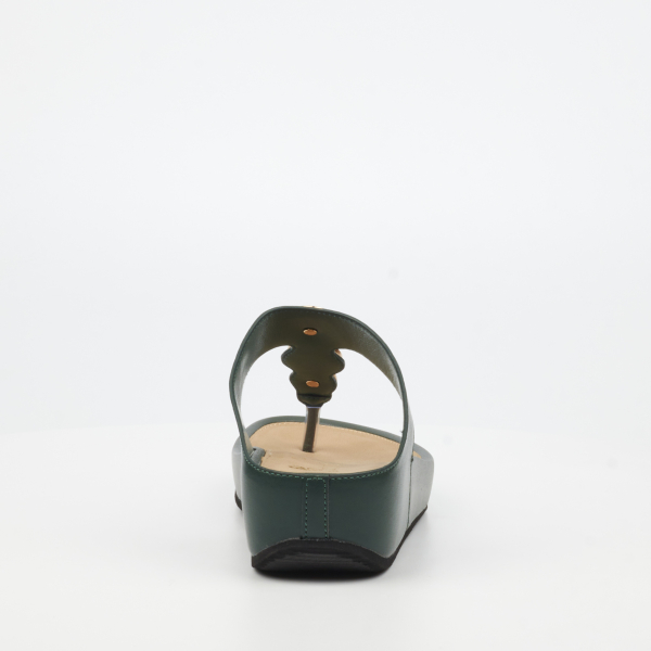 Delia 13 Faux Leather Shoes - Green - Image 4