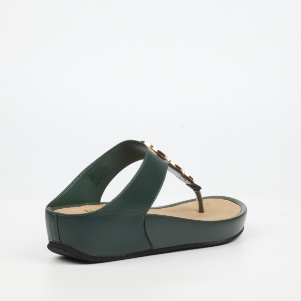 Delia 13 Faux Leather Shoes - Green - Image 3