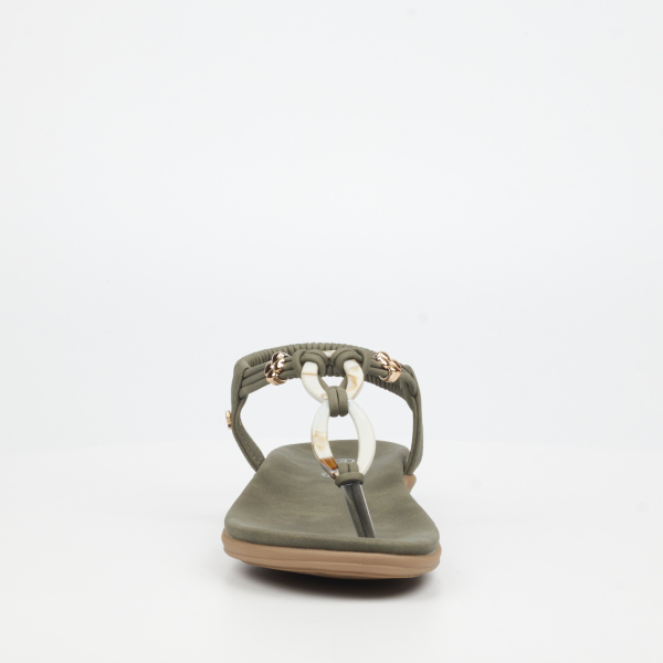 Geri 1 Faux Leather Shoes - Olive - Image 8