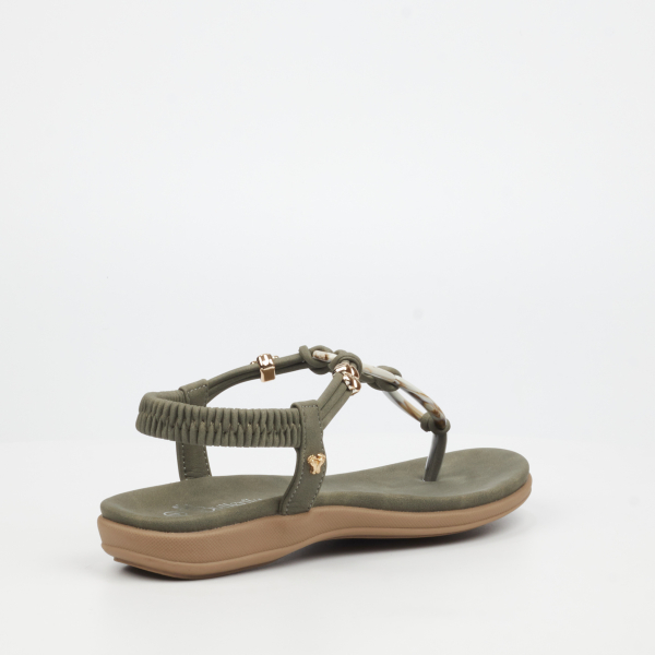 Geri 1 Faux Leather Shoes - Olive - Image 3