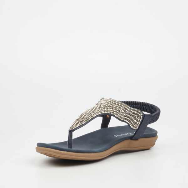 Geri 3 Faux Leather Shoes - Navy - Image 7