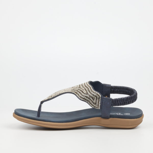Geri 3 Faux Leather Shoes - Navy - Image 6