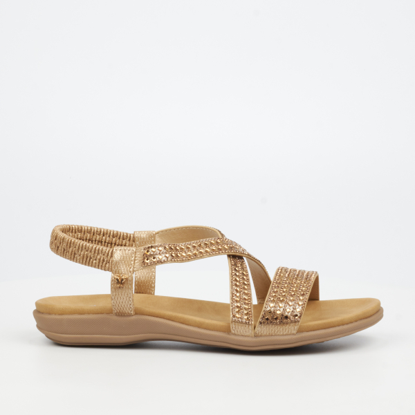 Geri 4 Faux Leather Shoes - Champagne