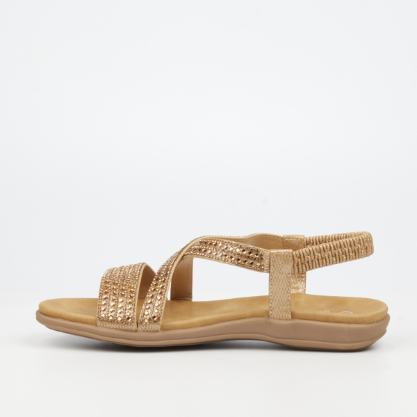 Geri 4 Faux Leather Shoes - Champagne - Image 6