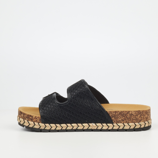 Maia 1 Textile Flatforms - Black - Image 5
