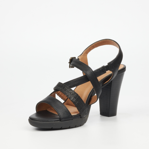 Raina 1 Faux Leather High Heels - Black - Image 7
