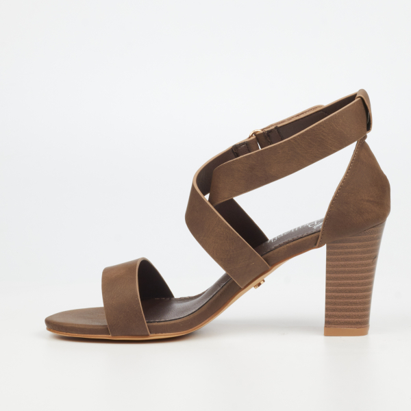Sheila 2 Faux Leather High Heels - Chocolate - Image 6