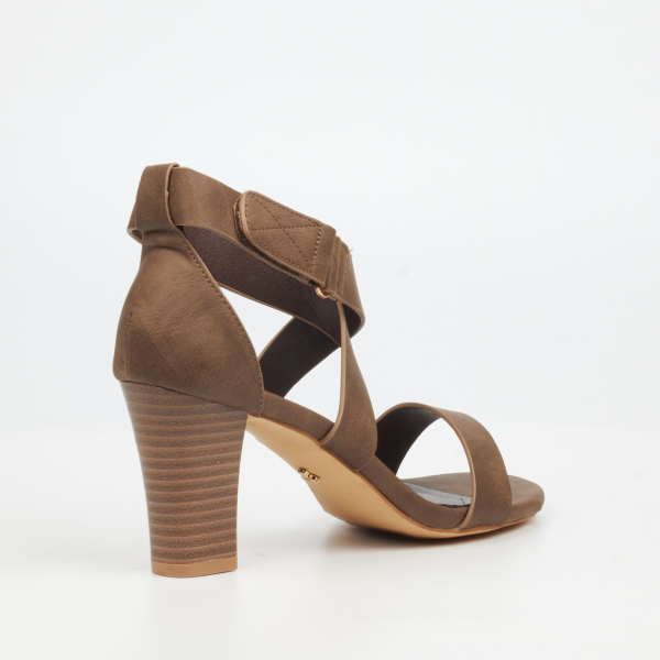 Sheila 2 Faux Leather High Heels - Chocolate - Image 3