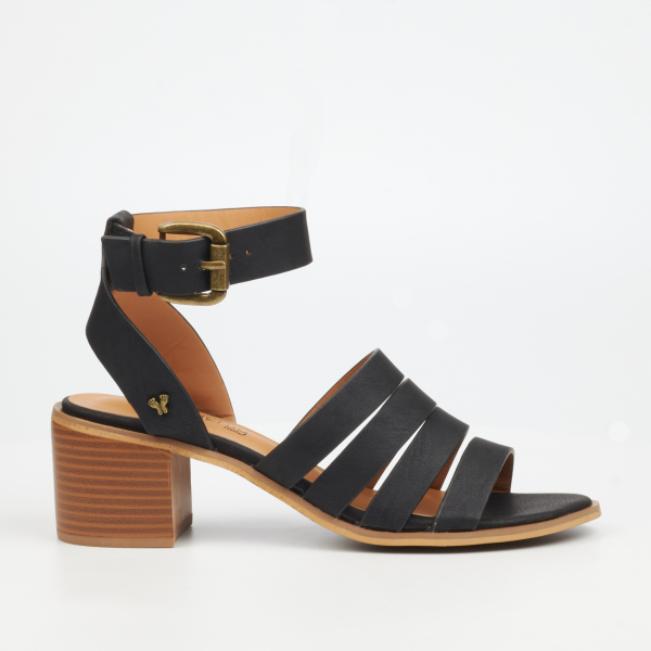 Wexley 1 Faux Leather Low Heels - Black