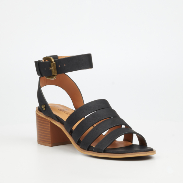 Wexley 1 Faux Leather Low Heels - Black - Image 2