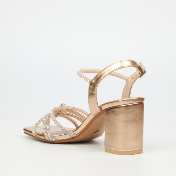 Candi 1 Faux Leather High Heels - Rose Gold - Image 4