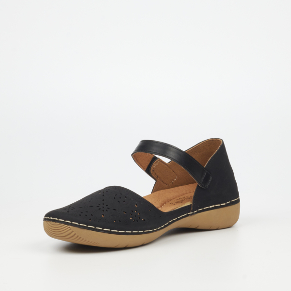 Cindi 1 Faux Nubuck Pumps - Black - Image 7