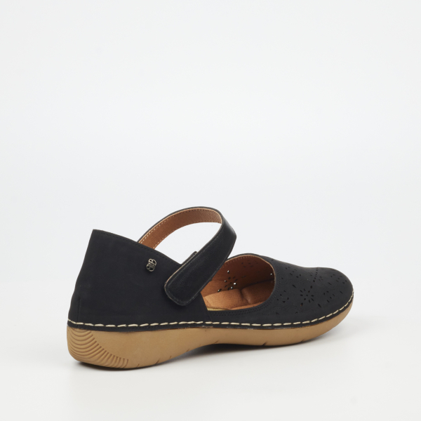 Cindi 1 Faux Nubuck Pumps - Black - Image 3