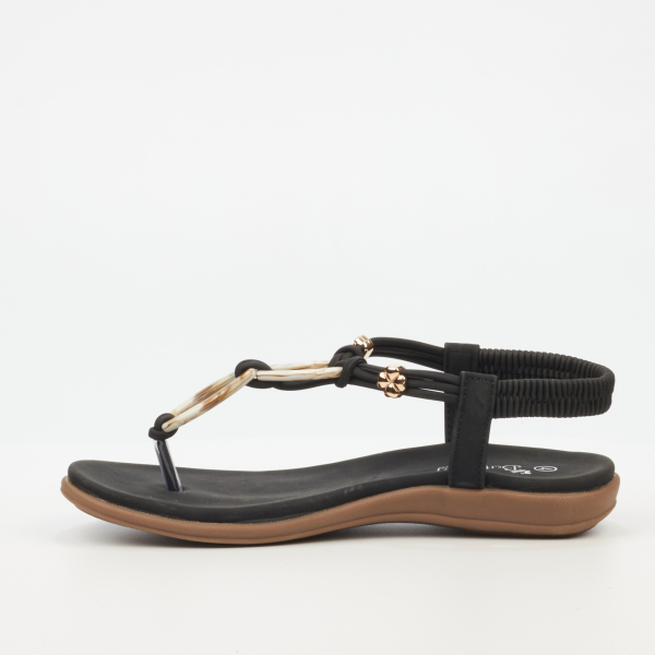 Geri 1 Faux Leather Shoes - Black - Image 5