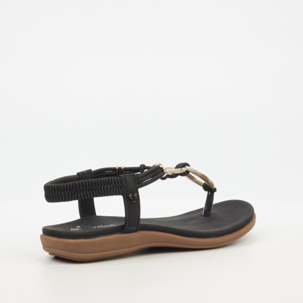 Geri 1 Faux Leather Shoes - Black - Image 3