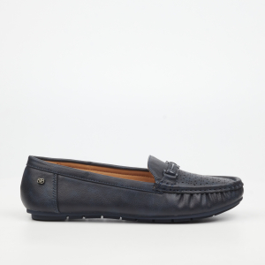 Porto 1 Faux Leather Shoes - Navy